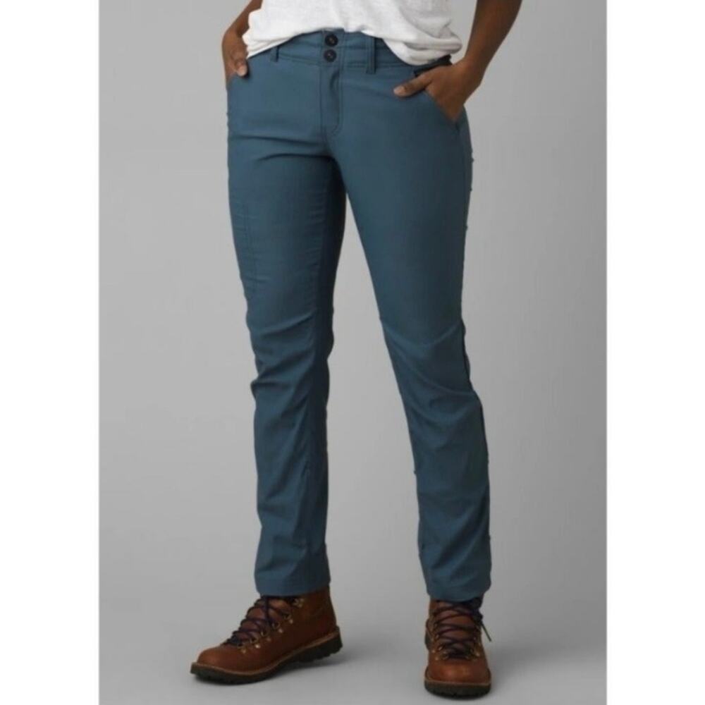 Prana Straight Leg Pants Teal Blue